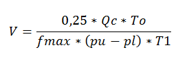 Формула расчета емкости ресивера